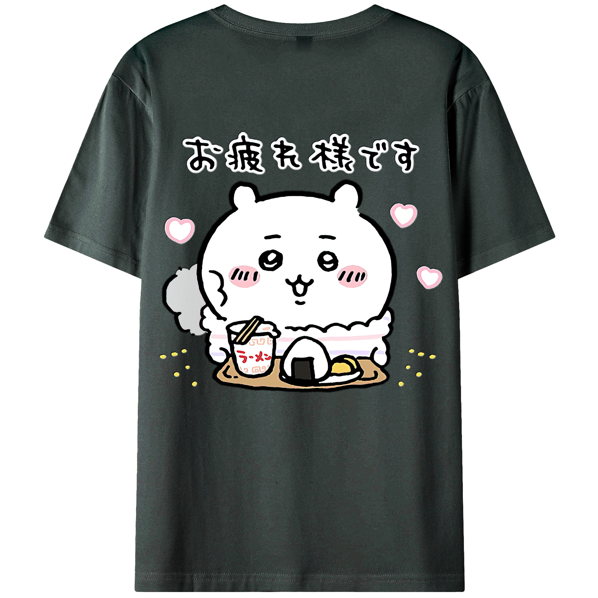 （画像用） ちいかわ ちいかわ Chii-kawa chiikawa 綿100％ メンズ半袖Tシャツ（バックプリント） 通気性